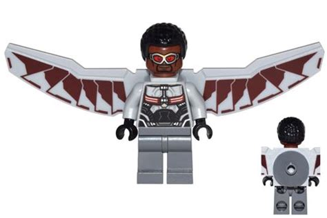 Lego Super Heros Marvel SH261 Falcon - Light Bluish Gray and