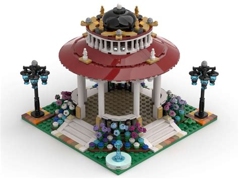 LEGO MOC-151546 Pentagonal Gazebo - building instructions and parts list.. 