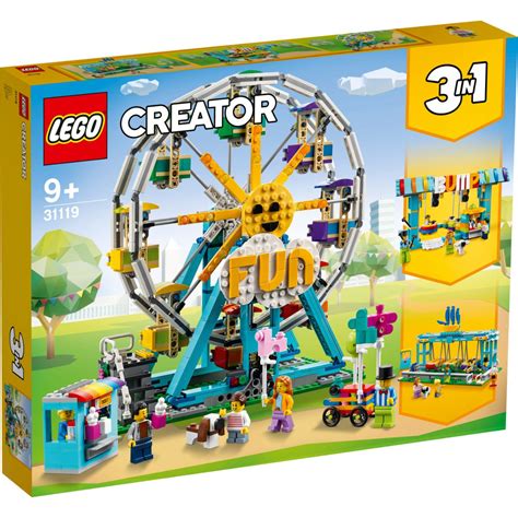 This 3‑in‑1 LEGO Creator model can also be rebuilt to create a Lakeside Home or a Garden Home. Includes 2 minifigures. Build a modern home with big windows, a “solar” skylight, an upper-level bedroom and balcony, a garden trampoline, an “electric” car with charging station, and modular sections for customization! Modern Home is over .... 