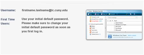 If you do not know the format for your default password, contact the Lehman help desk at 718-960-1111 or help.desk@lehman.cuny.edu. You may automatically forward mail received at your Lehman email address to any other email address: Starting and Stopping Automatic Forwarding