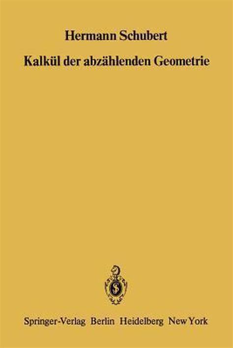 Lehrbuch der abzählenden methoden der geometrie. - The new handbook of timesaving tables for weavers spinners and dyers.
