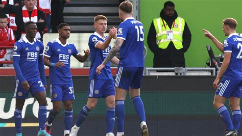 Leicester halts losing streak with 1-1 draw at Brentford