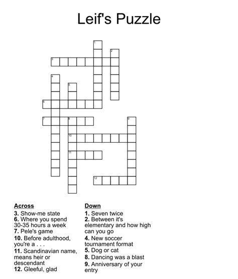 Leif's language crossword clue. Things To Know About Leif's language crossword clue. 