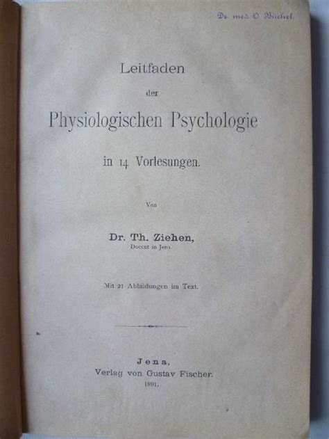 Leitfaden der physiologischen psychologie in 14 vorlesungen. - El ministerio del drama y la pantomima.