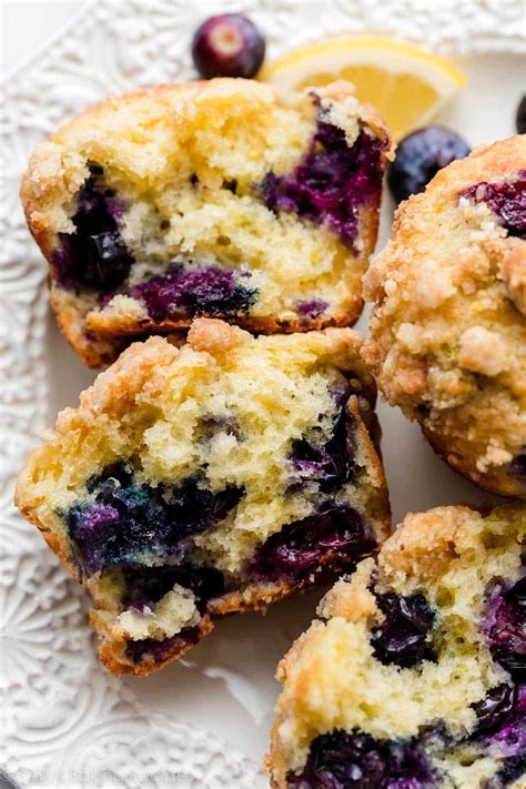 Lemon Blueberry Muffins - Sally