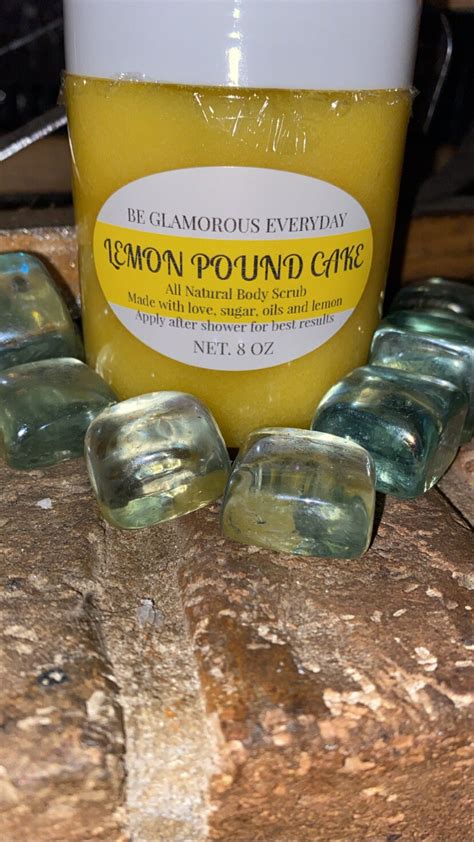 Lemon Pound Cake Body Scrub - Emulsified Sugar Body Scrubs