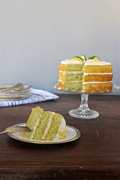 Lemon and Cucumber Cake with Gin Icing - Veggie Desserts