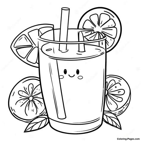 Lemonade Coloring Pages