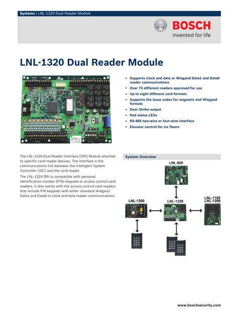 Lenel 1320 addressing. .  ...