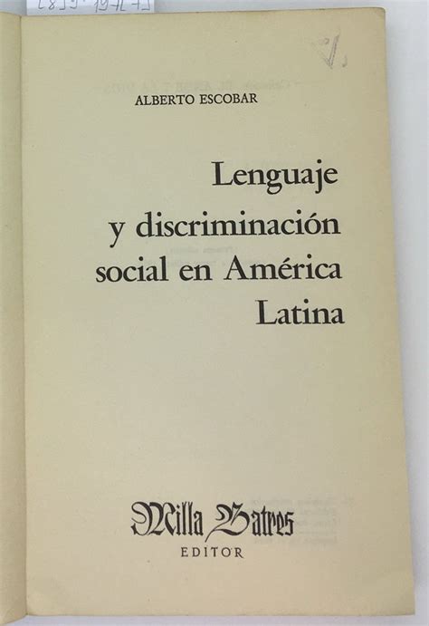 Lenguaje y discriminación social en américa latina. - Goldwing service manual gl1800 on cd.