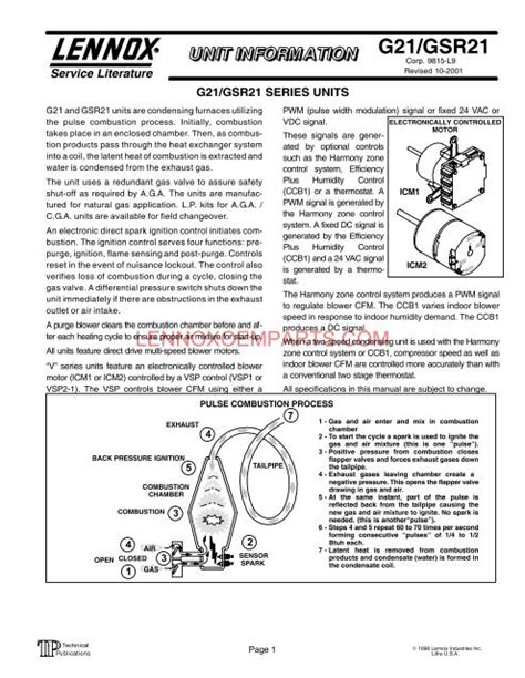Lennox g14 pulse furnace parts manual. - Crocuses a complete guide to the genus.