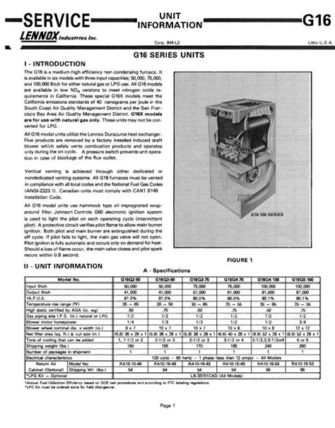 Lennox g16 furnace installation repair manual. - Bewaffnung und ausrüstung der schweizer armee seit 1817.
