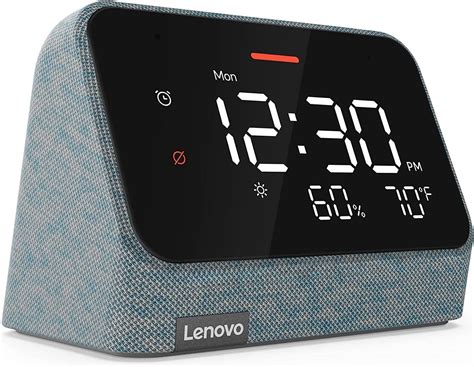 Lenovo Smart Clock Essential Tell Time Play Music and Unwind With Google Assistant