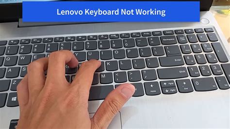 Lenovo keyboard not working. 