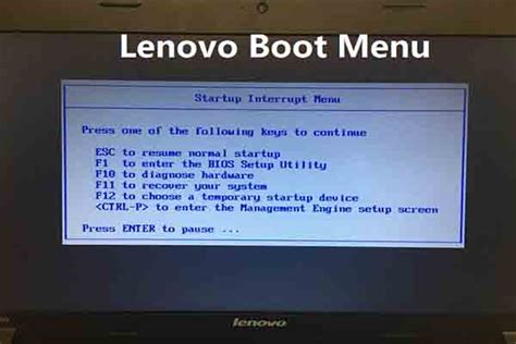 Lenovo mini pc boot menu key. 0 installed and enabled on your system.  Restart your comput...