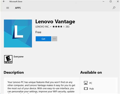 Lenovo vantage microsoft store.  Sistemas Operacionais Windows 10 Windows...