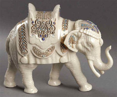 Lenox China Jewels Collection Nativity Sitting Elephant. Beautiful Happy Sitting Elephant.
