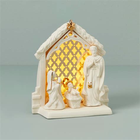 Lenox First Blessing Nativity; G DeBrekht Nativity; Nativity Stables; First Holy Communion; Frugal Friday; Tree Toppers; Baby and Baptism Gifts; Crosses and Crucifixes ... Nativity scene with teapot is one piece and measures 3.75 inches wide x 2.5 inches... $20.99. Add to Cart. Add to Cart. Christmas Lullaby Nativity Ornament from Peru . Fair ...