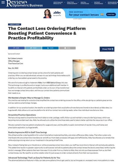 Lens com Review Details and Tips for Ordering