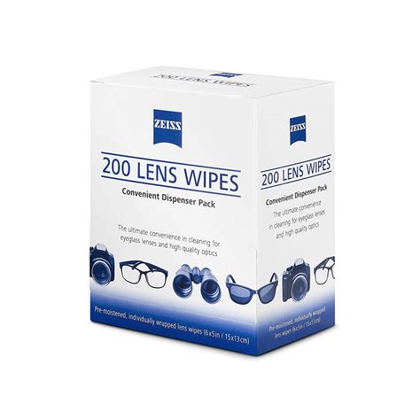 Lens wipes for glasses. ZEISS Lens Cleaning Wipes, Pre-Moistened, Individually Wrapped Wipes for Coated Glass on Binoculars, Glasses, Sunglasses, Camera Lenses, and Scopes, 120 Count 4.7 out of 5 stars 178 $6.86 $ 6 . 86 