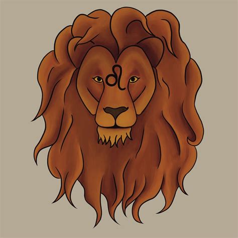 Leo Zodiac Sign Drawings