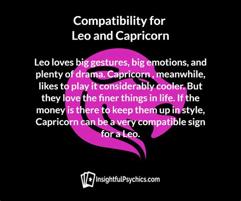 Leo and Capricorn: Love Compatibility - LiveAbout