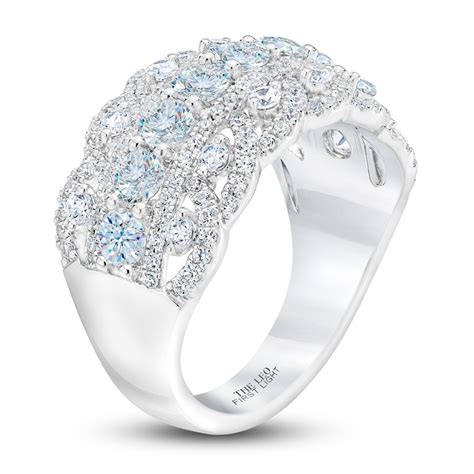 THE LEO First Light Diamond Round-Cut Double Frame Engagement Ring 3/4 ct tw 14K White Gold. $3,199.99. Diamond Total Weights are approximate. View Variance Chart + 4Cs. Select Your Size: Ring Size Guide. Protect Your Jewelry For Life 1 for $449.99. Enjoy lifetime service with a one-time purchase. Service Needed.. 
