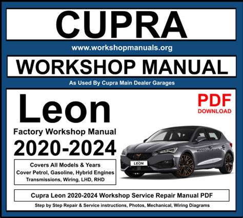 Leon cupra 2008 factory service manual. - Holt algebra 1 texas student edition with texas lab manual.