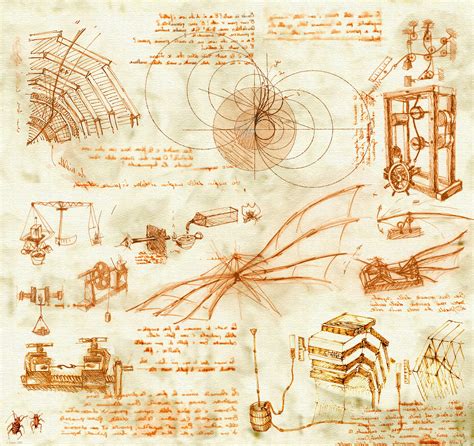 Leonardo da vinci sketches of inventions
