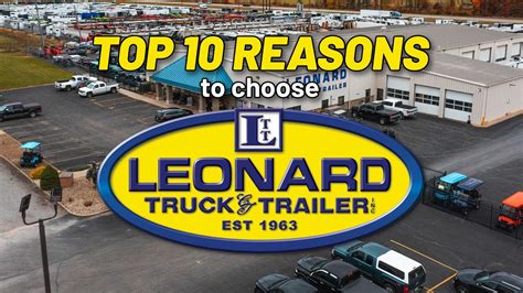 Leonards truck and trailer. Virtual Tour of Leonard Truck and Trailer . Contact Us 12800 Leonard Pkwy North Jackson, OH 44451 Call: 800-455-1001. Contact Us; Our Reviews; Browse Inventory By Type 