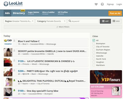 Leolist - Free classified ads all over Canada - from Toronto to Halifax to Vancouver and around Canada - Leolist. . Leoslist