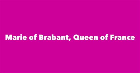 Leren hoe te spreken Marie of Brabant, Queen of France