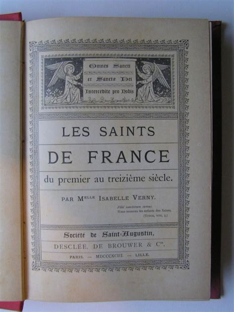 Les Saints de France du Premier au Treizième