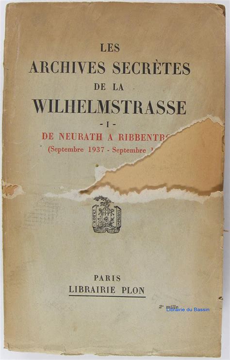 Les archives secrètes de la wilhelmstrasse. - En slaegt fra o. feldborg i haderup sogn.