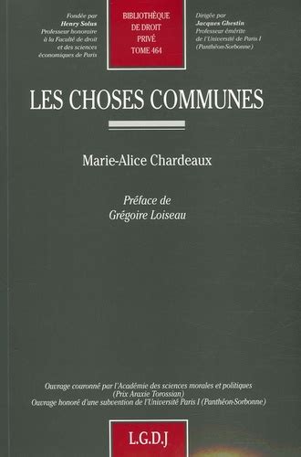 Les choses communes