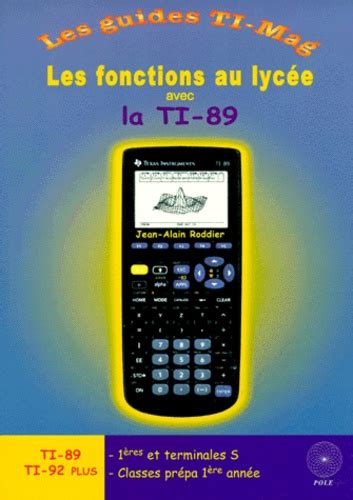 Les fonctions au lycée avec la ti 89. - Econometric theory and methods solutions manual.