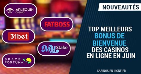 Les meilleurs bonus de bienvenue des casinos en ligne