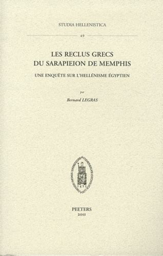 Les reclus grecs du sarapieion de memphis. - Selco panel saw manual wnt 730.