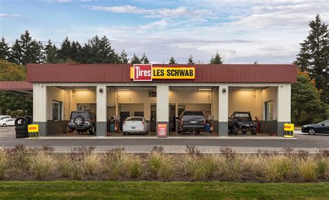 The first Les Schwab tire shop opened in Prineville, OR, in 1952, and our commitment to the communities of Oregon has continued over the years. We sponsor the yearly Les Schwab Invitational high school basketball tournament and the Les Schwab Bowl , which showcases the state's up-and-coming football talent, in Hillsboro.
