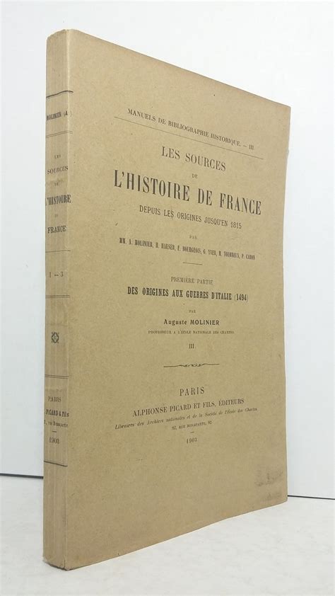 Les sources de l'histoire de france depuis les origines jusqu'en 1815. - Sentiment de la nature chez les modernes.