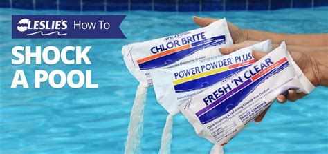Discover Leslie's Power Powder Plus Cal-Hypo Pool Shock - the ultimate solution for algae blooms & pool-related issues with 73% Calcium Hypochlorite. Find a Store. Pools ... shock treat/super chlorinate the pool by adding 9-18 ounces of Leslie's Power Powder Plus Cal-Hypo Pool Shock per 10,000 gallons of pool water to provide 5-10 ppm .... 