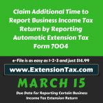 Less Than 48 Hours Remaining to Efile Extension Form 7004!