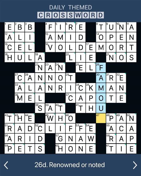 Less sound daily themed crossword. Blues sound? The answer to this question: S I G H. Go back to level list. ( 203 votes, average: 3,20 out of 5 ) Find out all the latest answers and cheats for Daily Themed Crossword, an addictive crossword game - Updated 2024. 