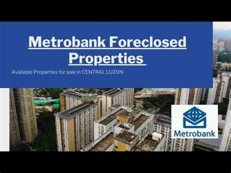 Less than 1M Metrobank Foreclosed Properties in Central Luzon