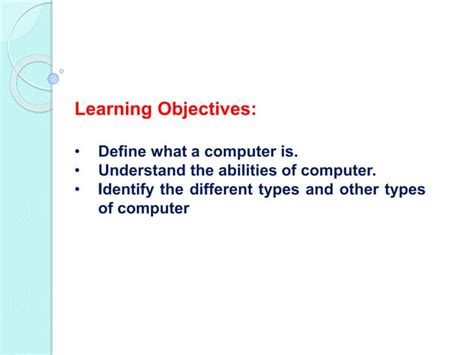 Lesson 1 Computer Technology