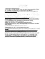 Lesson 16 quiz answer key.  14 p.  This quiz enhances language comprehension an...