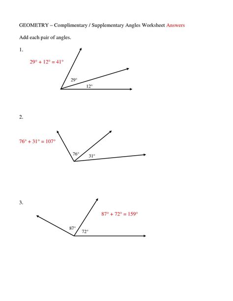 Lesson 2 skills practice complementary and supplementary angles answers. ...