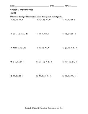 Lesson 2 skills practice slope answer key.  Lesson 2 Skills Practice Slope Answer Ke...