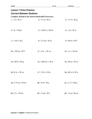 Lesson 7 Skills Practice Convert Between Systems Answer Key (2025)