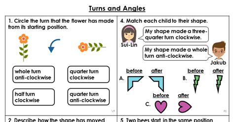 Lesson Worksheet:Turns and Angles Nagwa